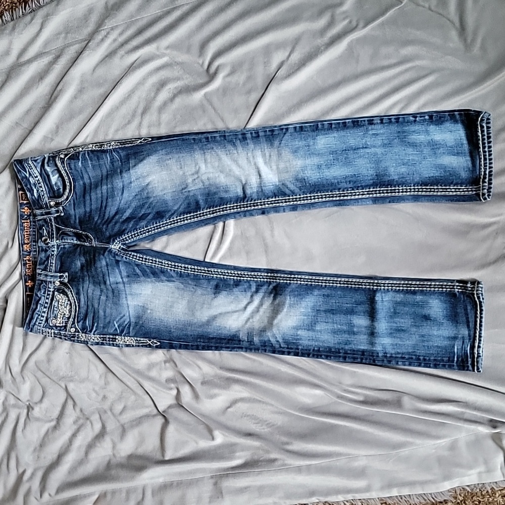 Rock Revival Berry Straight Jeans Womens Sz 28